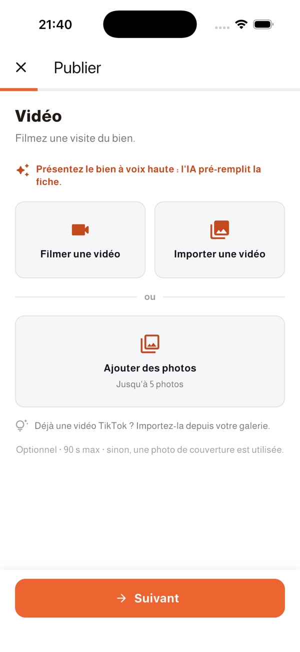 Publication Misahat : filmez une visite, l'IA pré-remplit la fiche